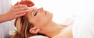 Hands performing Reiki